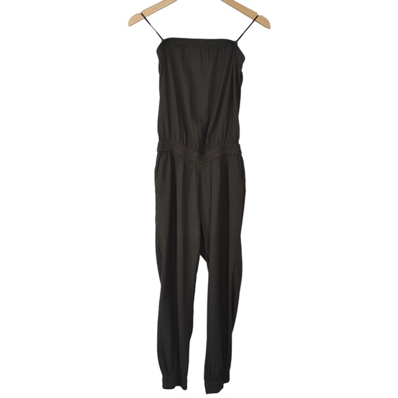 Aritzia Azure Skies Tabata Olive Strapless Jumpsuit - Picture 4 of 11